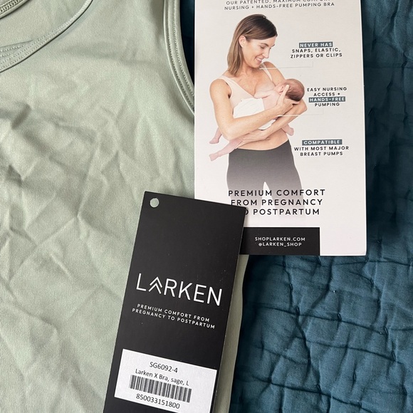 Larken X Pumping / Nursing Bra in Sage, Large - Picture 2 of 4
